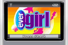 EverGirl title screen for GameBoy Advance